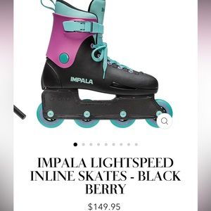 Impala in-line skates! Like New- very new! Sz6